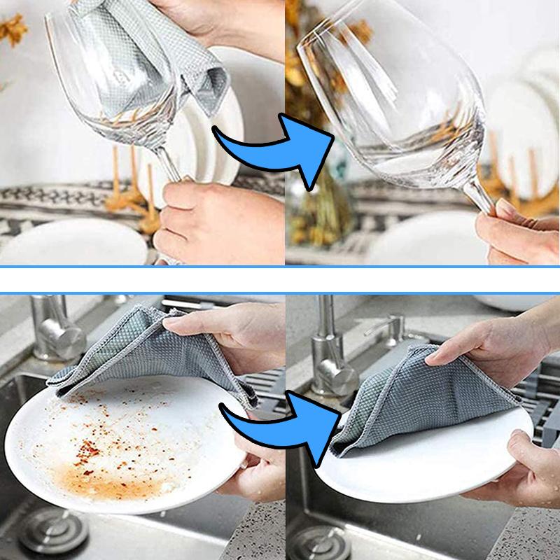 Microfiber Cleaning Cloth With Textured Diamond Pattern
