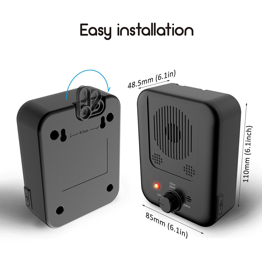 Ultrasonic Bark Control Device with Frequency Adjustment