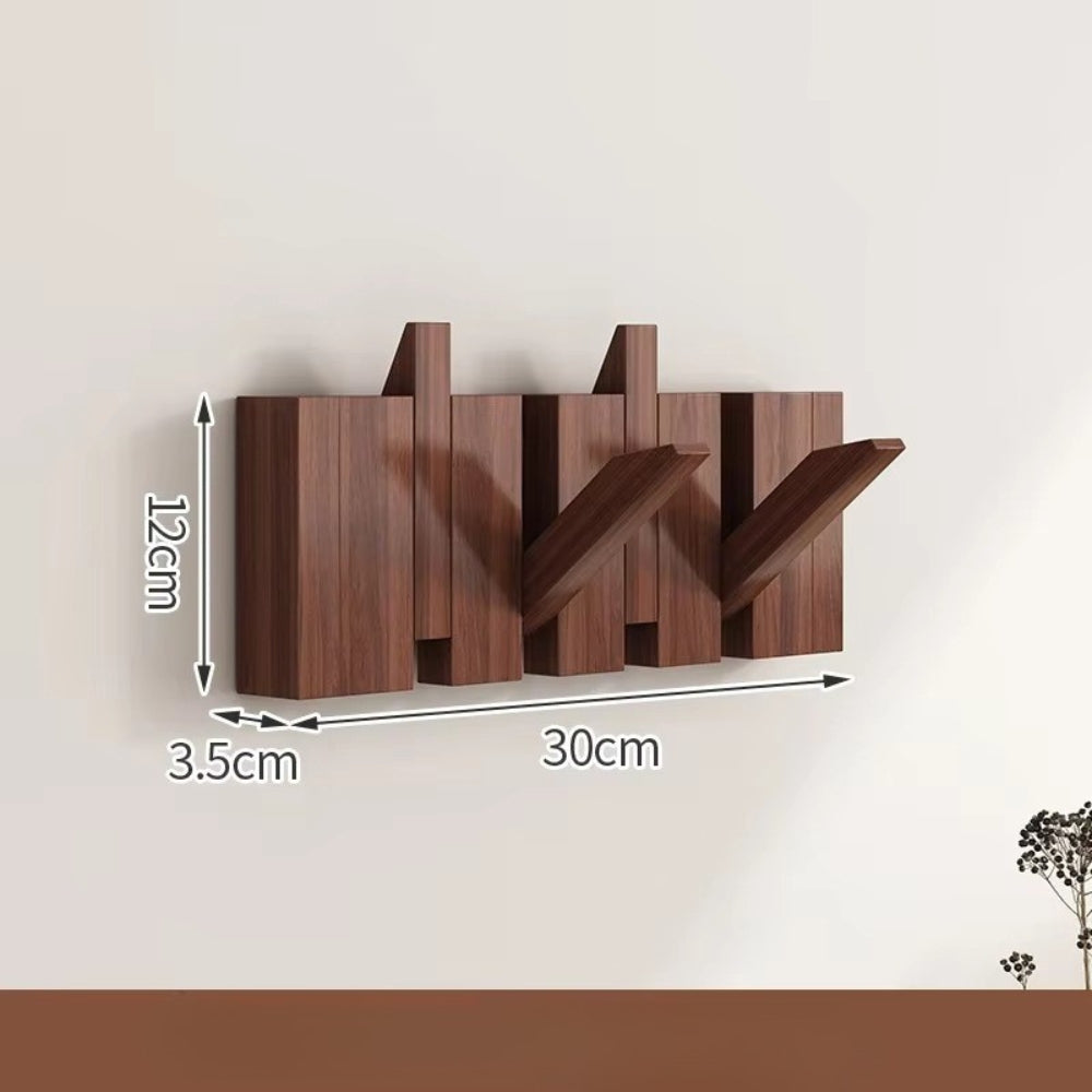 Minimalist Wooden Foldable Wall Hook Rack