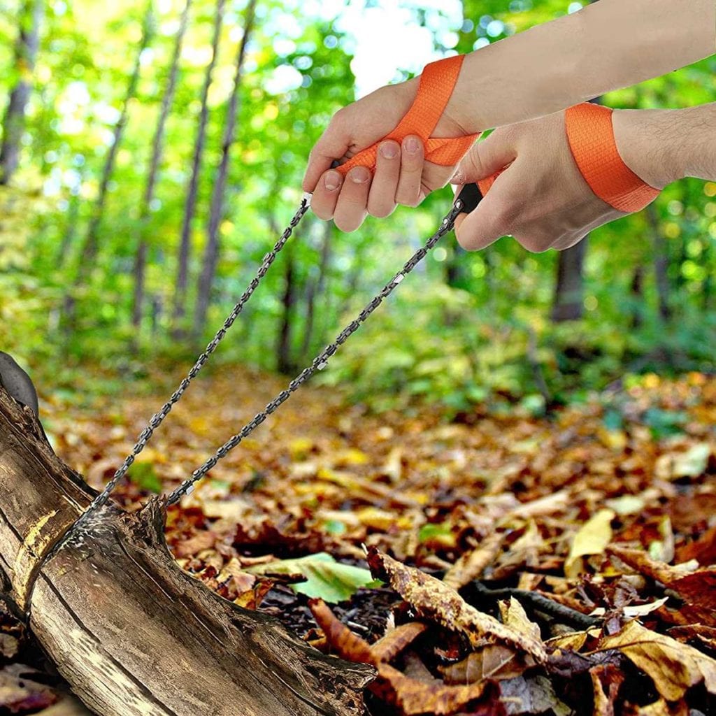 Compact Pocket Chainsaw with Nylon Straps