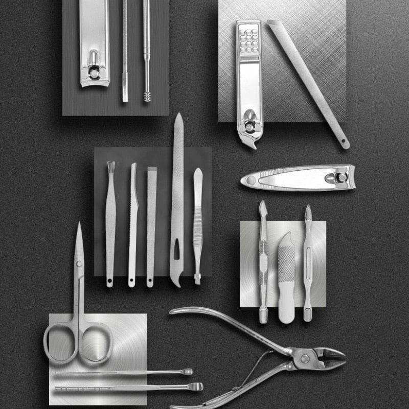 Contemporary Stainless Steel Manicure Set