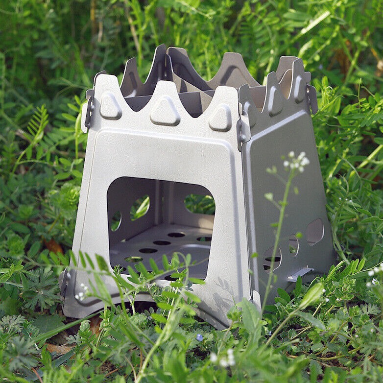 Portable Stainless Steel Firewood Stove with Foldable Design