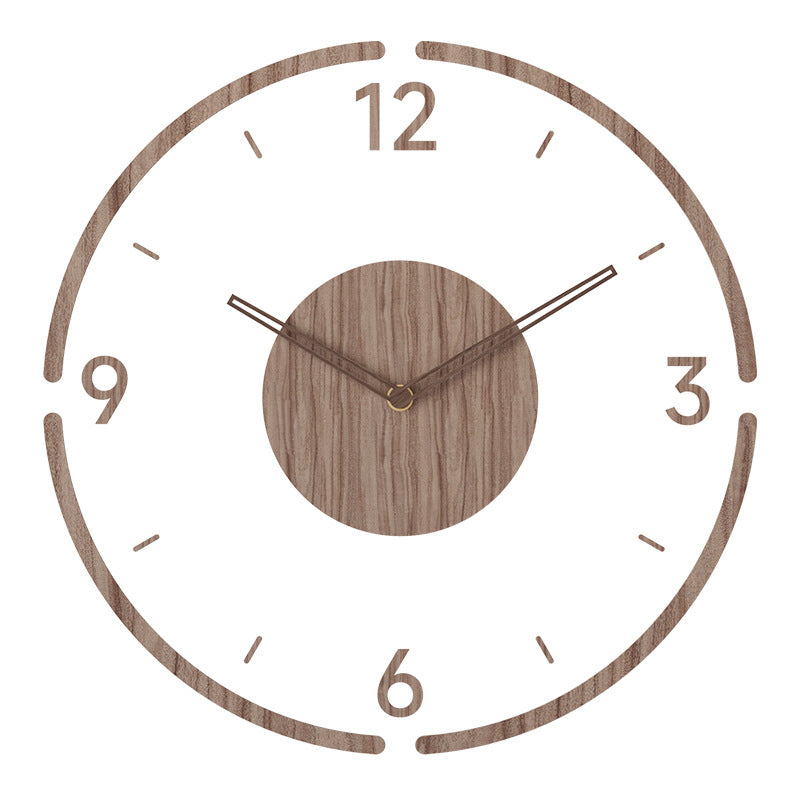 Scandinavian Wooden Circular Wall Clock