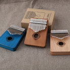 Traditional 17-Key Wooden Kalimba with Decorative Sound Hole