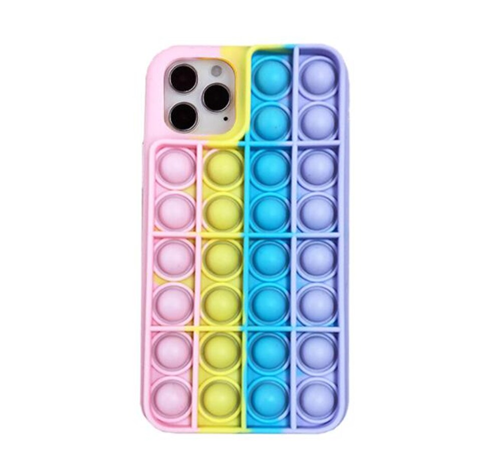 Silicone Pop-It Phone Case with Interactive Design