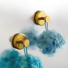 Minimalist Metal Shower Hooks with Round Base