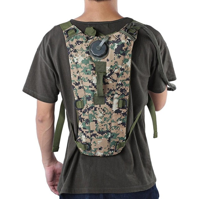 Hydration Backpack With Integrated Bladder and Adjustable Straps