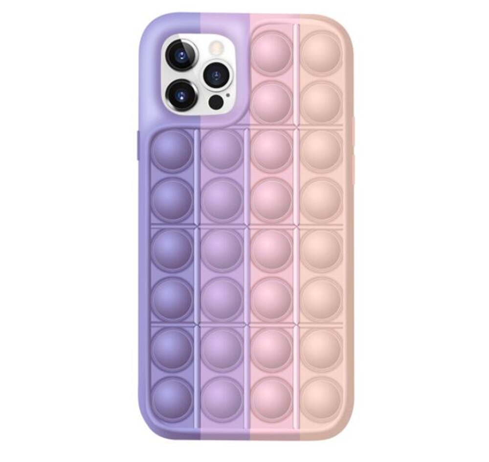 Silicone Pop-It Phone Case with Interactive Design