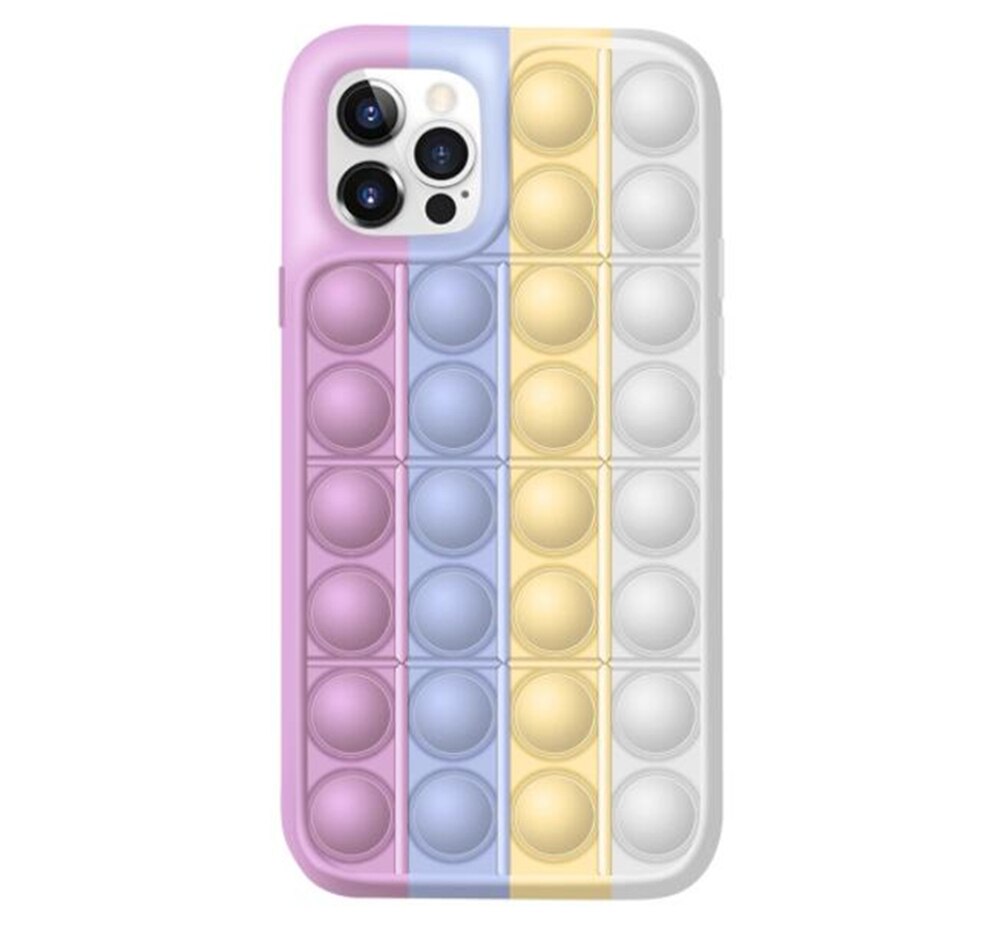 Silicone Pop-It Phone Case with Interactive Design