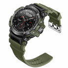 Rugged Waterproof Smartwatch With Analog-Digital Display