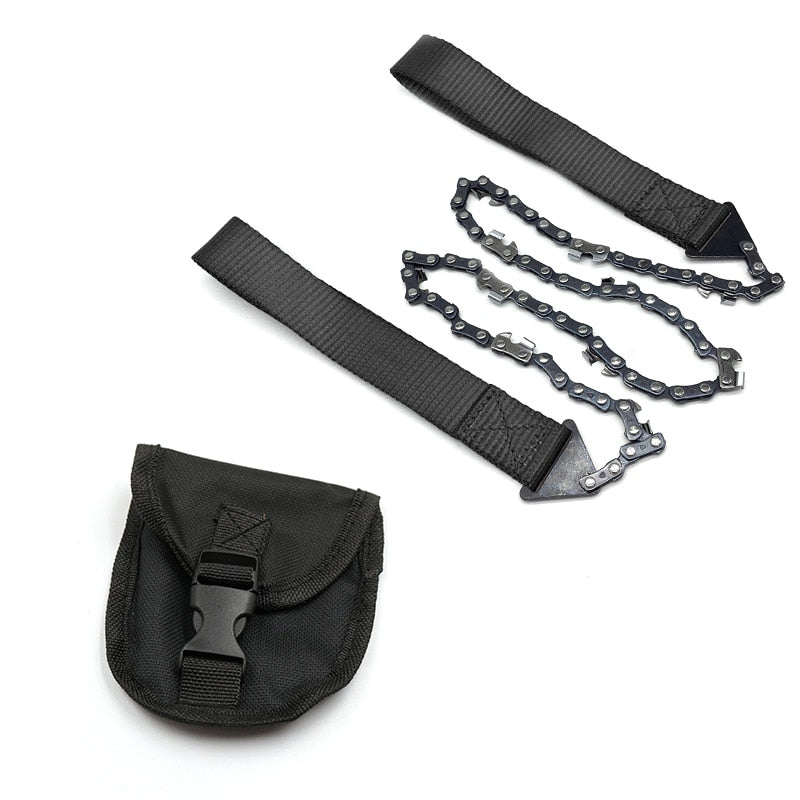 Compact Pocket Chainsaw with Nylon Straps