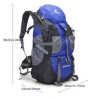 Waterproof Nylon Hiking Backpack With Adjustable Straps