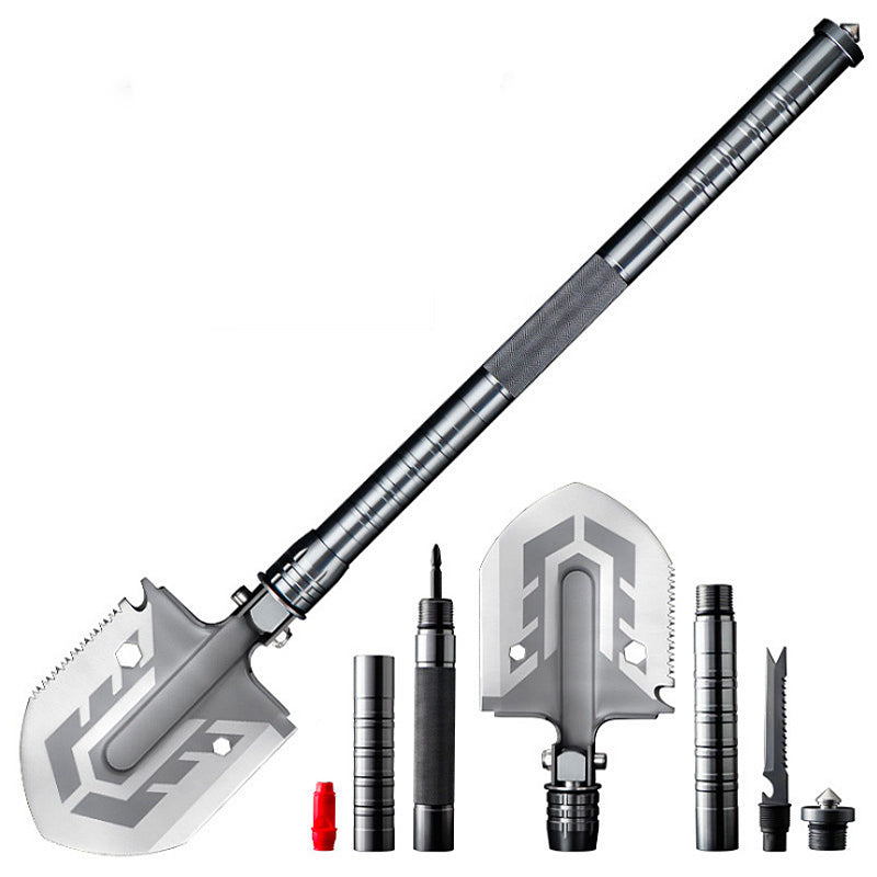 Folding Camping Shovel with Serrated Edge
