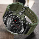 Rugged Waterproof Smartwatch With Analog-Digital Display