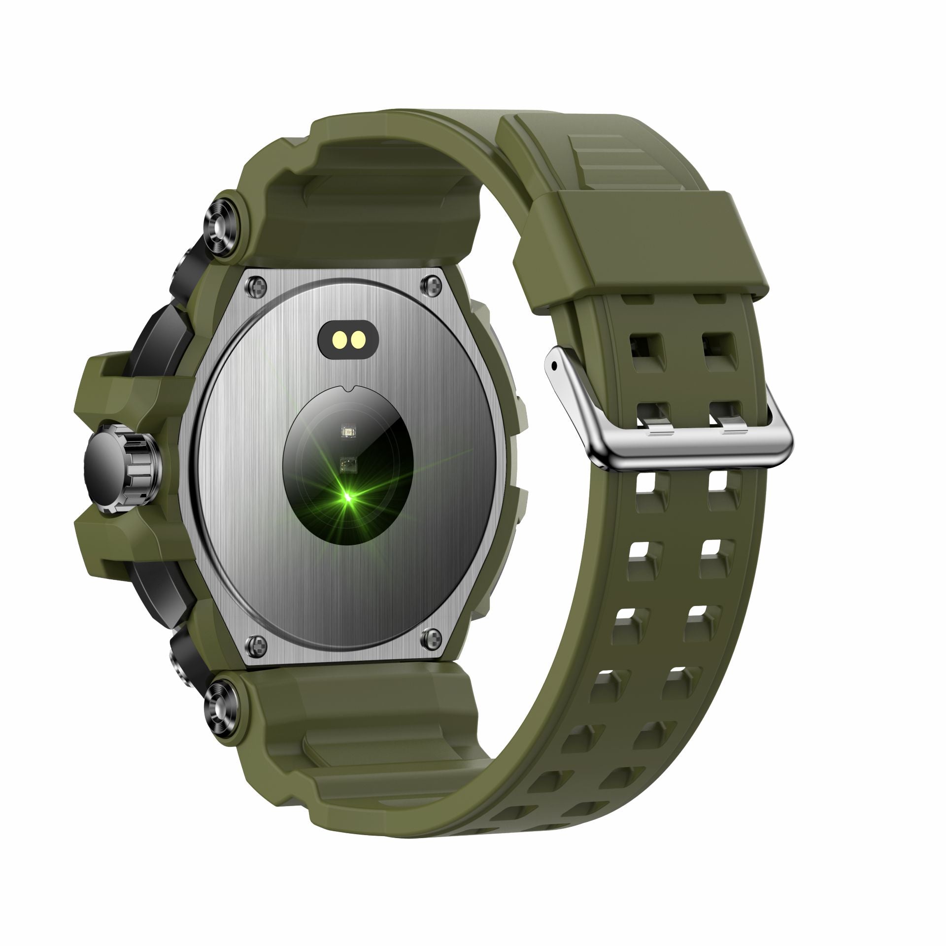 Rugged Waterproof Smartwatch With Analog-Digital Display