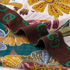 Bohemian Floral Cotton Throw Blanket