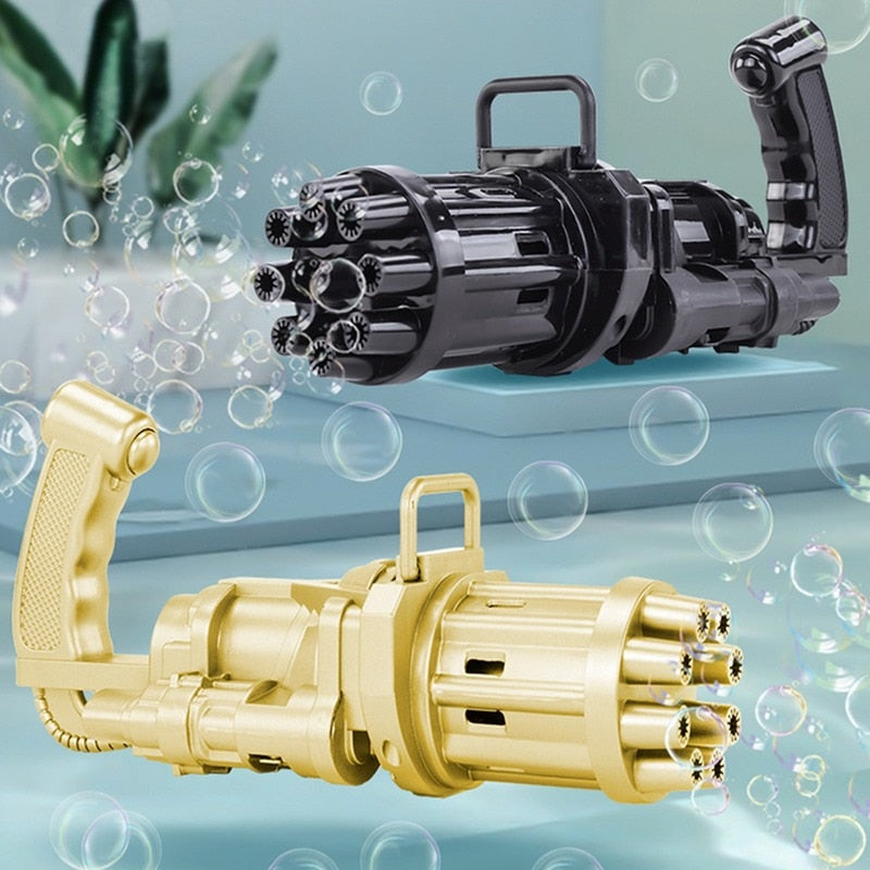 Playful Bubble Machine Gun with Multi-Outlets