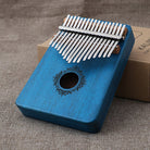 Traditional 17-Key Wooden Kalimba with Decorative Sound Hole