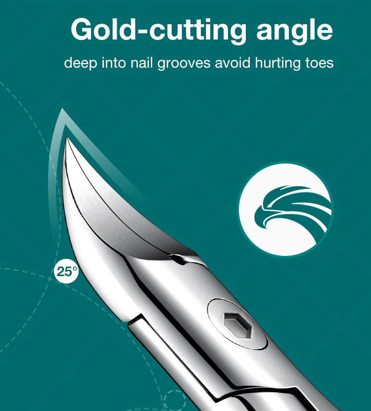 Stainless Steel Ergonomic Toenail Clipper