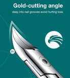 Stainless Steel Ergonomic Toenail Clipper