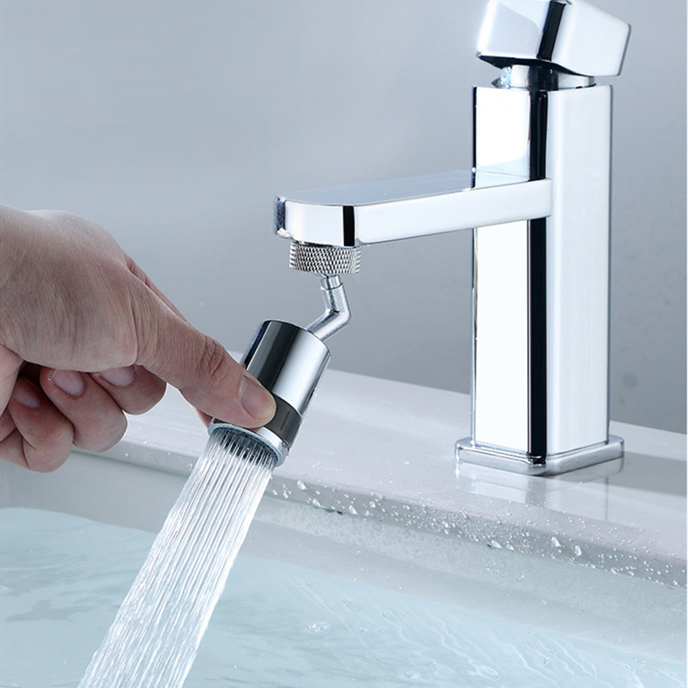 Modern Adjustable Chrome Faucet Head with 720° Rotation