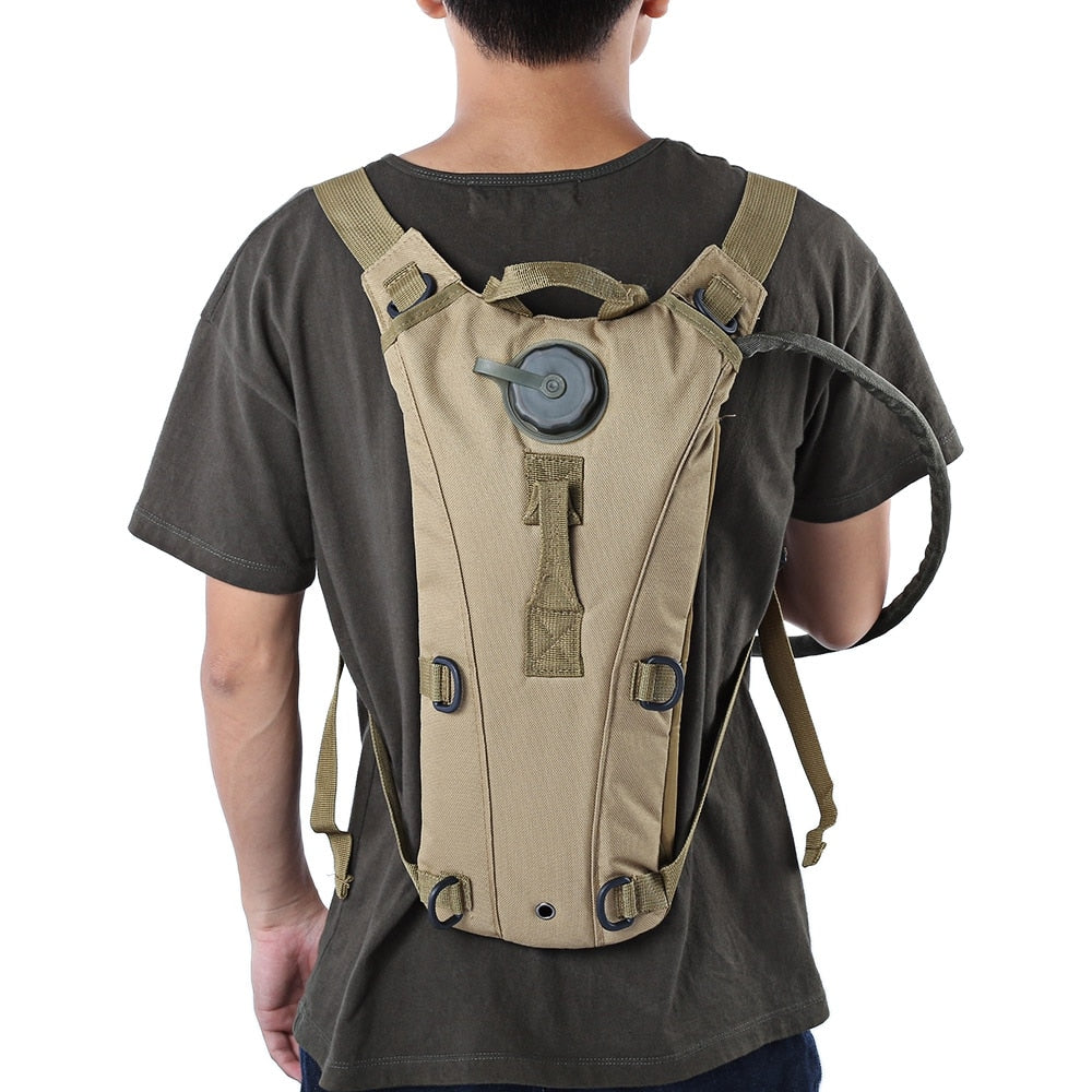 Hydration Backpack With Integrated Bladder and Adjustable Straps