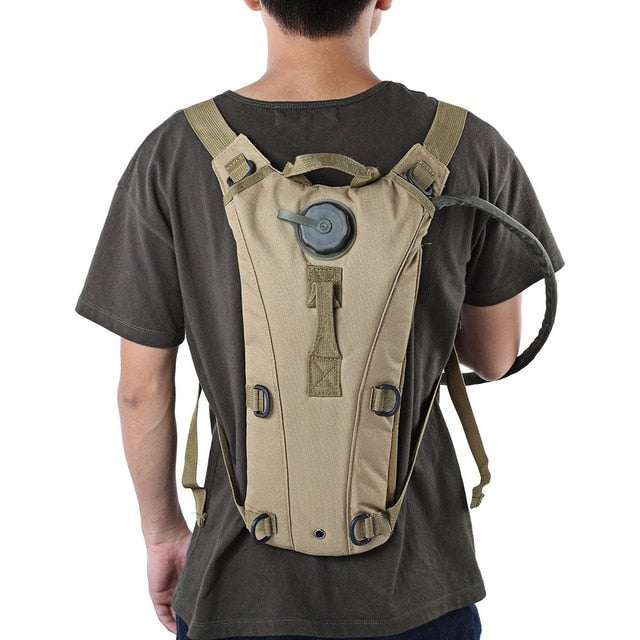 Hydration Backpack With Integrated Bladder and Adjustable Straps