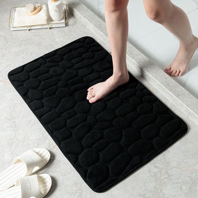 Minimalist Pebble Textured Bath Mat