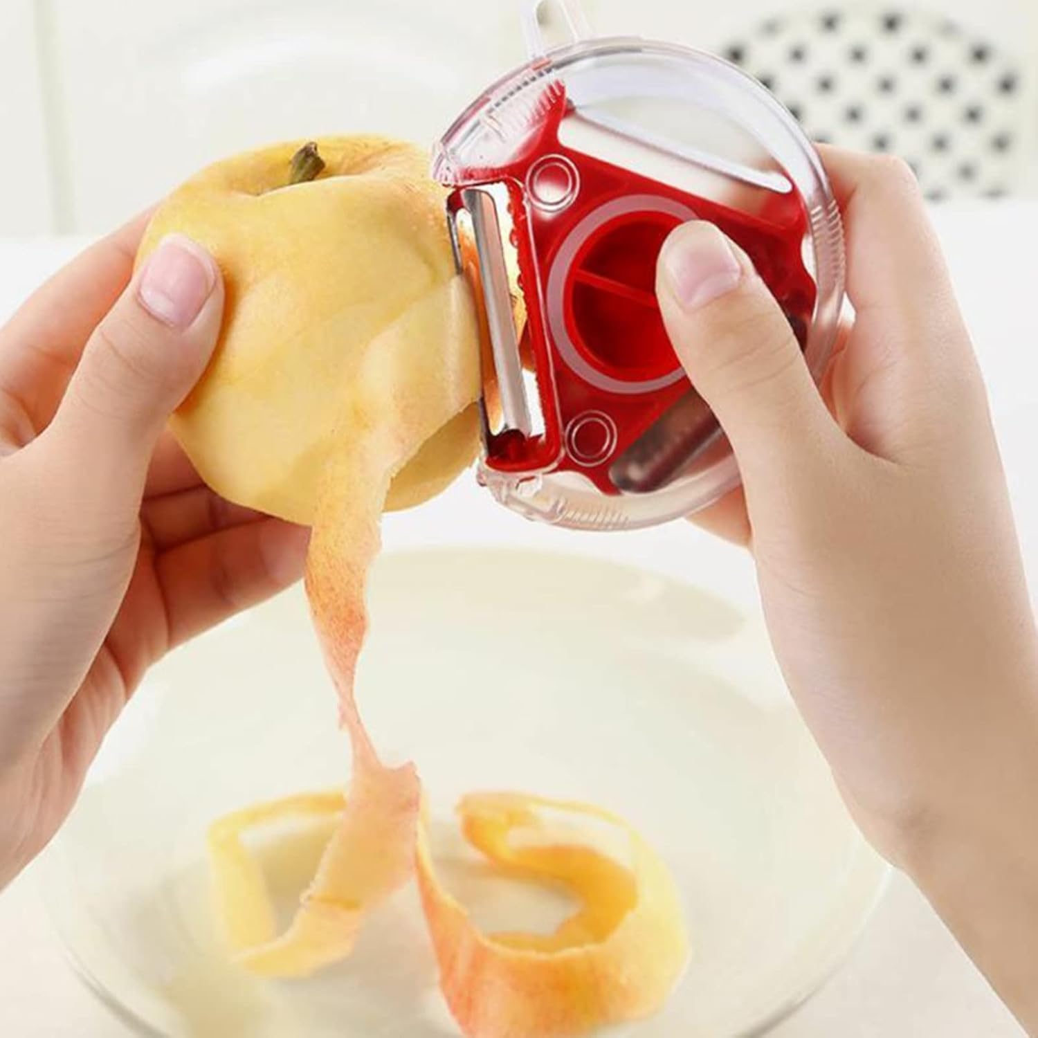 Modern Multi-Blade Vegetable Peeler with Ergonomic Grip