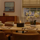 Contemporary Glass Cylinder Portable Fireplace