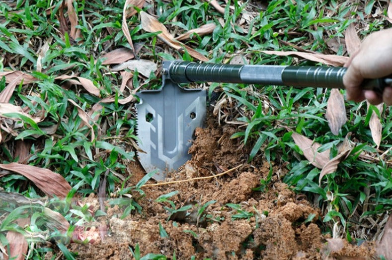 Folding Camping Shovel with Serrated Edge