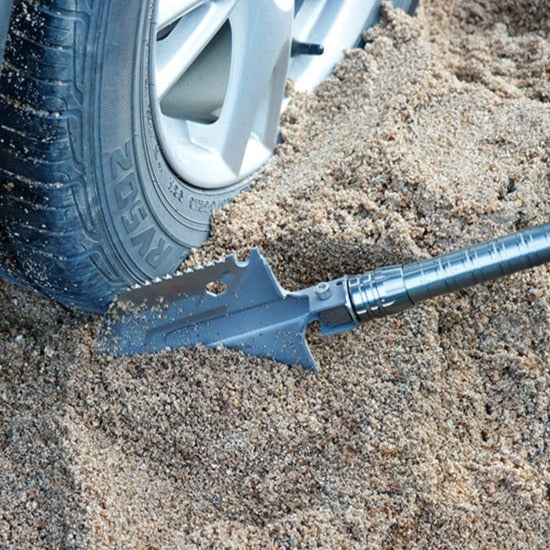 Folding Camping Shovel with Serrated Edge