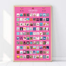 Interactive Illustrated 100 Dates Poster