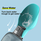 Travel Water Bottle With Foldable Silicone Bowl