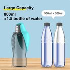 Travel Water Bottle With Foldable Silicone Bowl