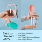 Portable Pet Water Bottle With Integrated Bowl