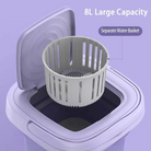 Portable Collapsible Washing Machine With Control Knob
