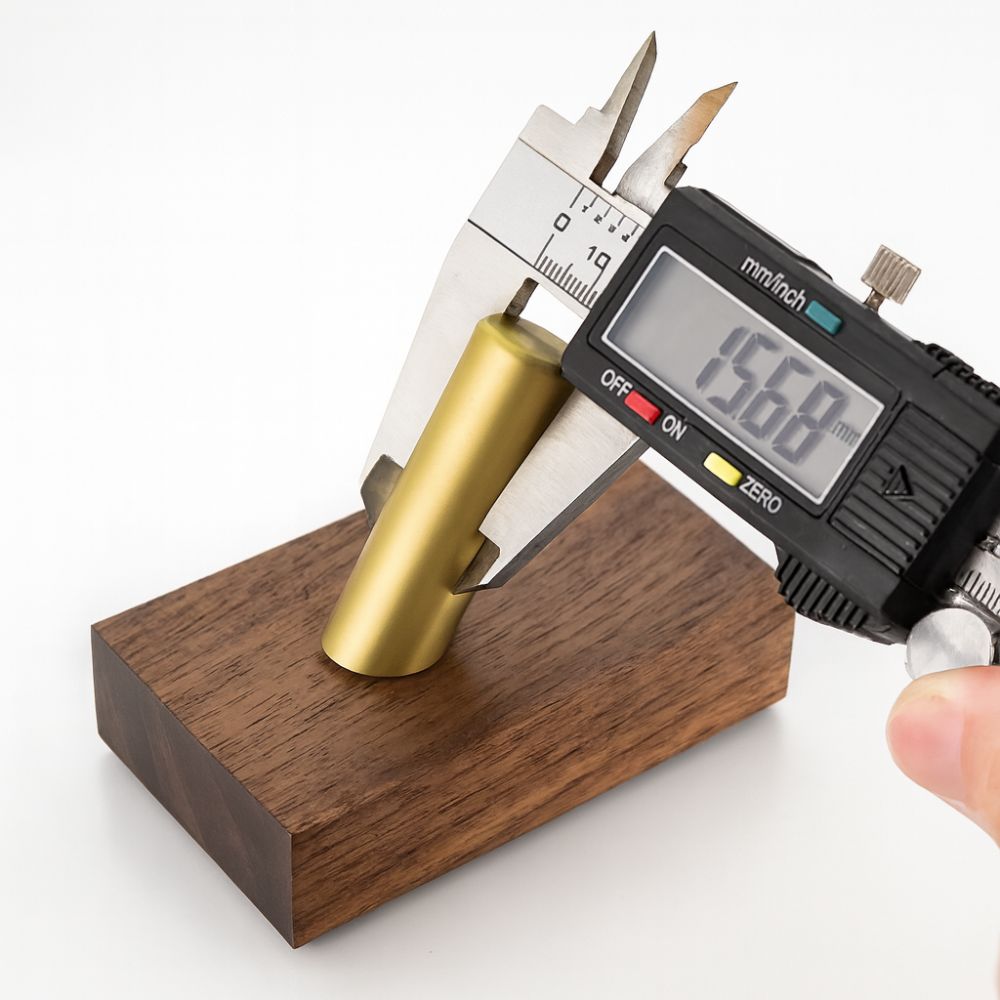 Minimalist Wood and Brass Wall Hook