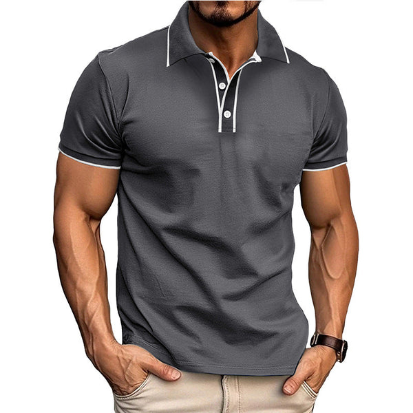 Men's Polo Shirt – Athletic Fit – Cotton Blend – Short Sleeve – Casual Style