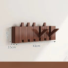 Minimalist Wooden Foldable Wall Hook Rack