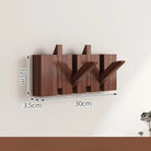 Minimalist Wooden Foldable Wall Hook Rack