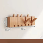 Minimalist Wooden Foldable Wall Hook Rack