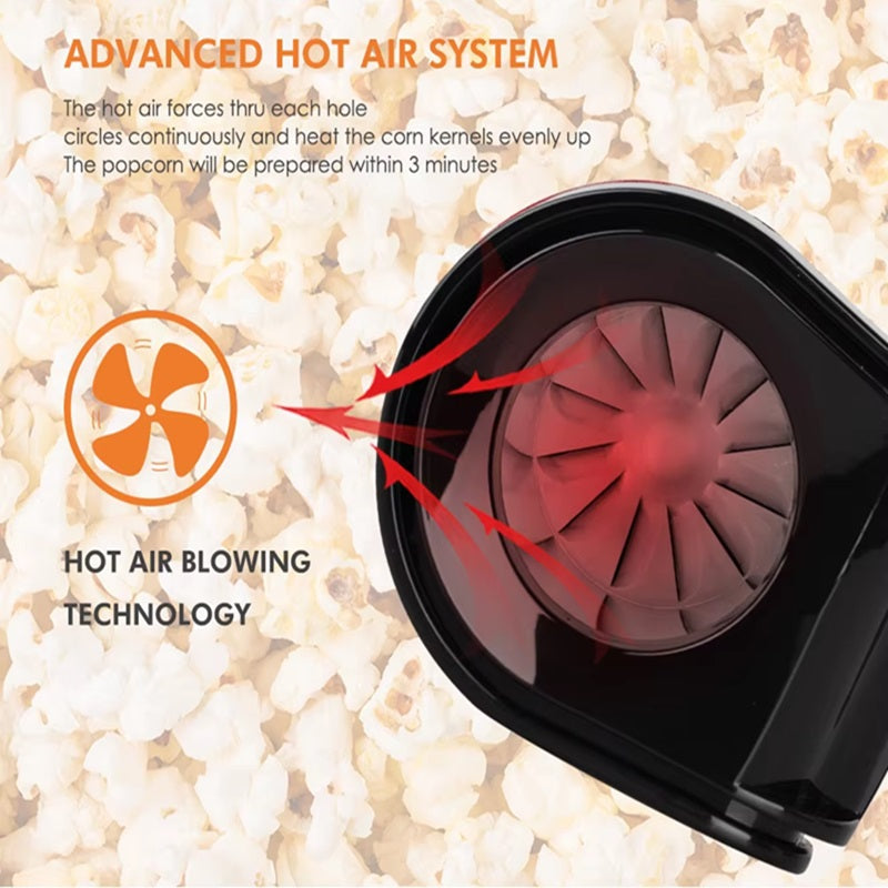 Contemporary Popcorn Maker With Slide-Out Chute
