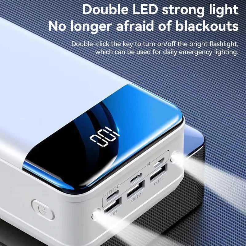 Power Bank With LED Display and USB Ports