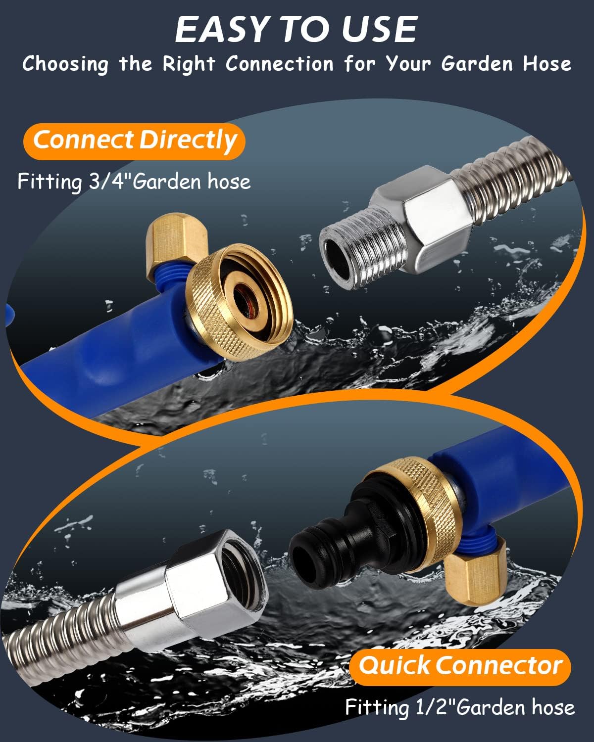 Ergonomic Metal Pressure Nozzle