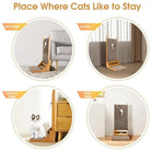 Contemporary L-Shaped Wood Cat Scratching Post