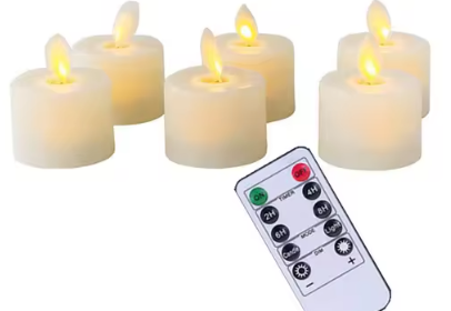 Contemporary Flameless Candle with Realistic Flickering Flame