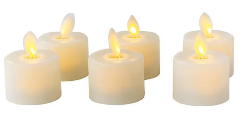 Contemporary Flameless Candle with Realistic Flickering Flame