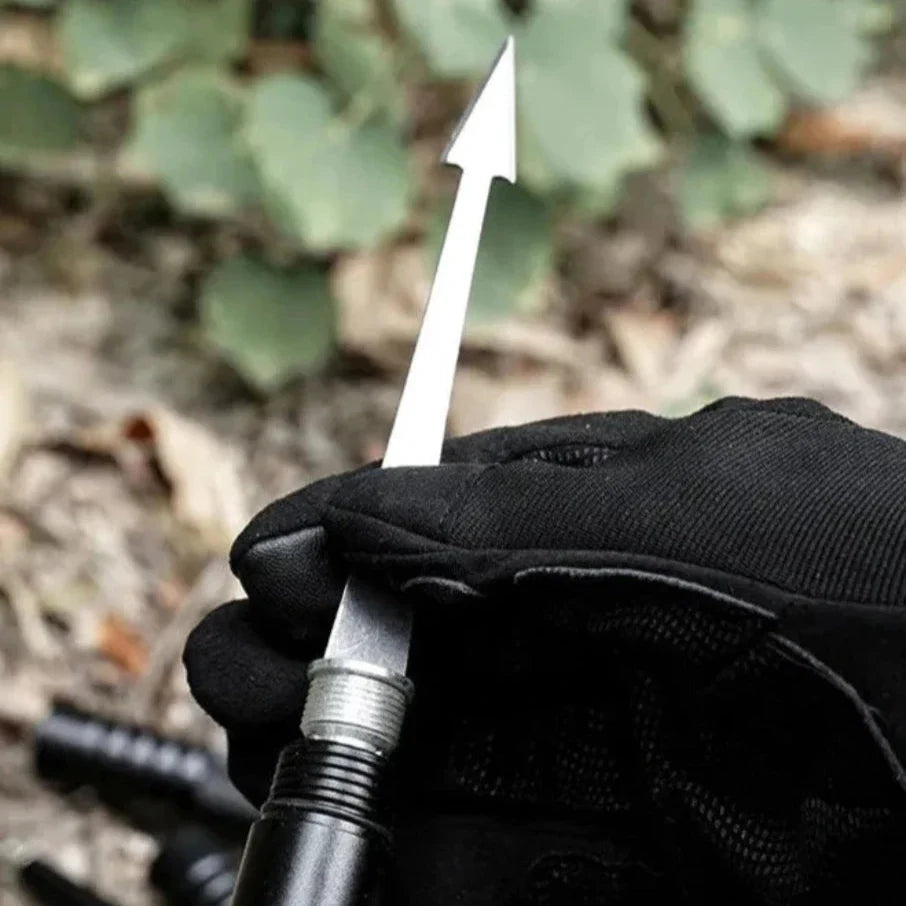 Survival Hiking Pole With Modular Attachments