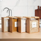 Minimalist Bamboo Wood Storage Container with Sliding Lid